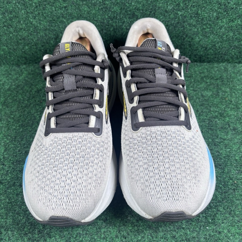 Brooks Glycerin GTS 21 Athletic Sneaker Mens 9.5D White Mesh Running No Insoles - Picture 3 of 8